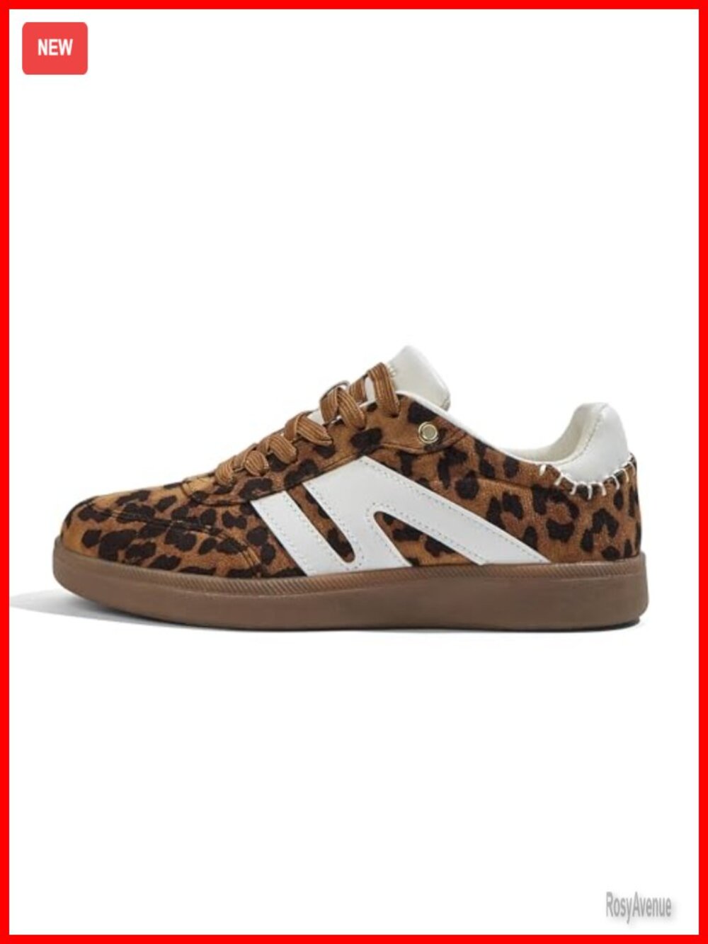 Women's Retro Suede & Leather Fashion Sneakers Low Top Gum Sole Lightweight